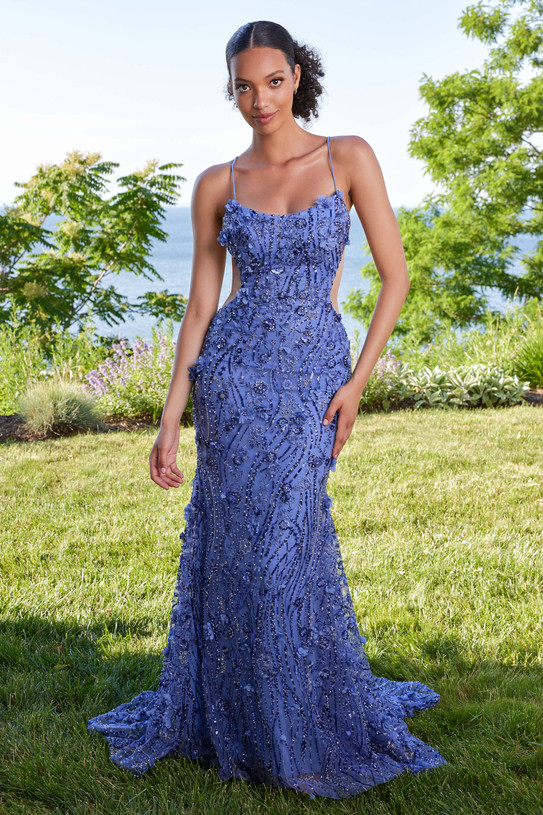 Lilac Morilee 49184 fitted prom dress