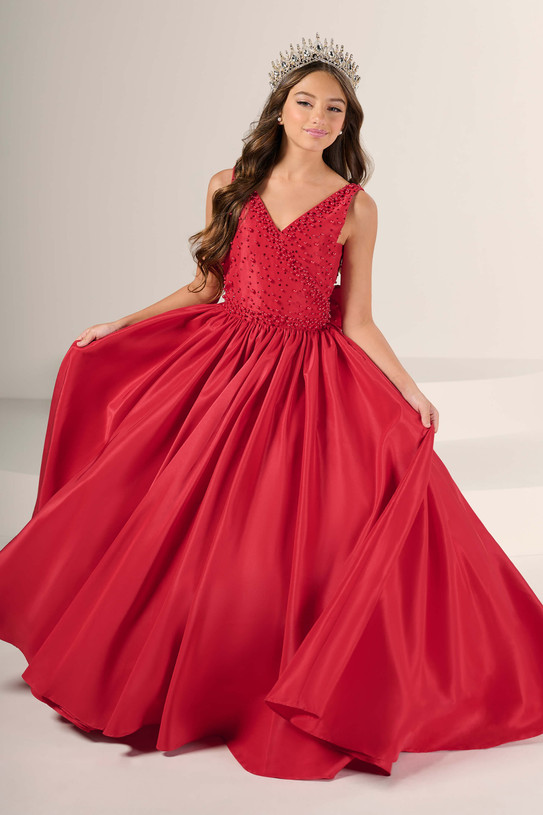 Tiffany Princess Tafetta Girls Pageant Dress 13841