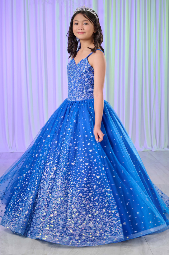 Tiffany Princess Glitter Tulle Girls Pageant Dress 13767