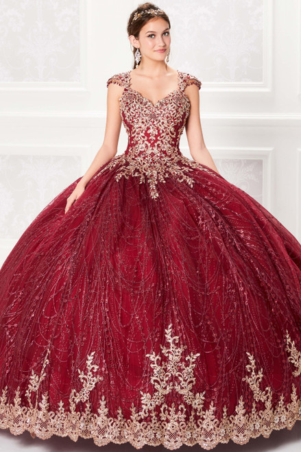 cap sleeves princesa quinceanera ball gown by ariana vara PR21964 cap sleeves princesa quinceanera ball gown by ariana vara PR21964