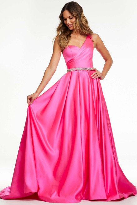 Satin Prom Ball Gown Jovani 02563 