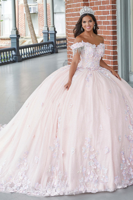 3D Floral Lace Bodice Quinceanera Prom Dress 26051 3D Floral Lace Bodice Quinceanera Prom Dress 26051