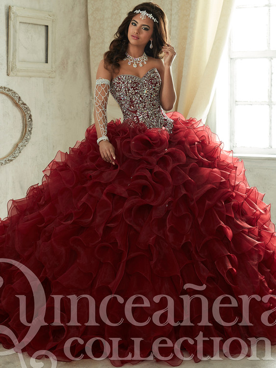 ruffled quinceanera dresses