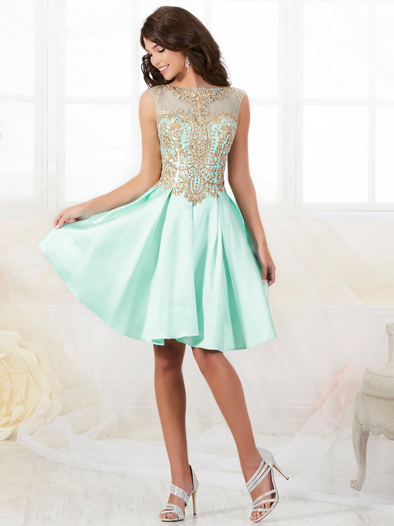 Jovani 3994 One Sleeve Short Party Dress - MadameBridal.com