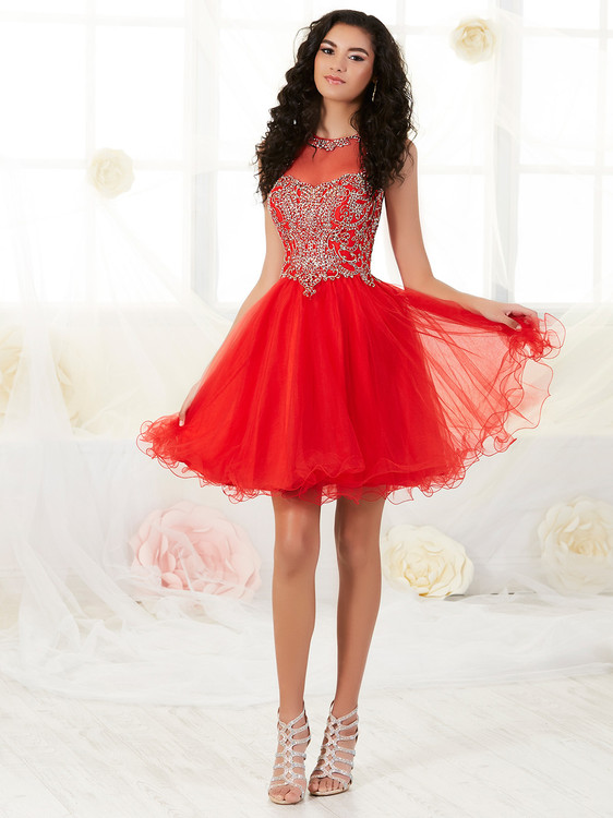 red dama dress