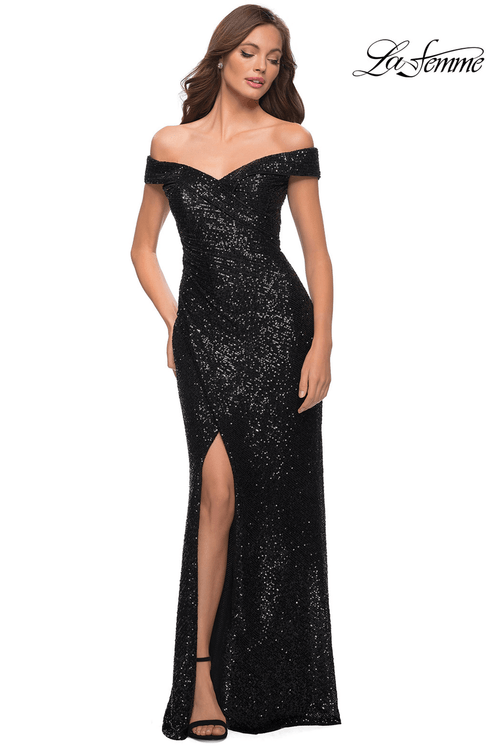 La Femme Prom Dress in Black