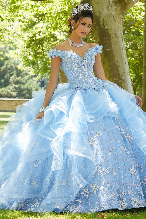 off the shoulder quinceanera ball gown 89303