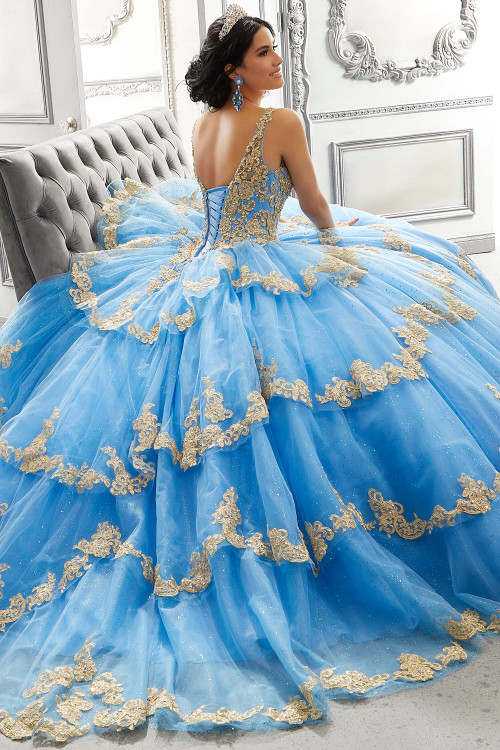 V-neck Vizcaya Quinceanera Ball Gown 