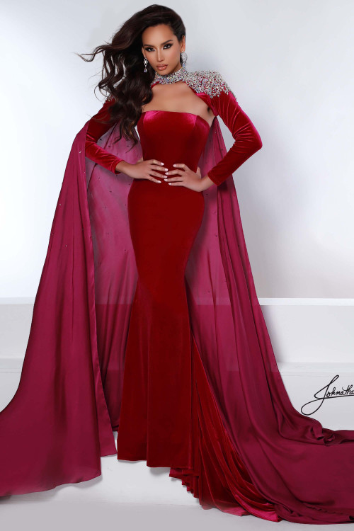 Pageant gown clearance with cape