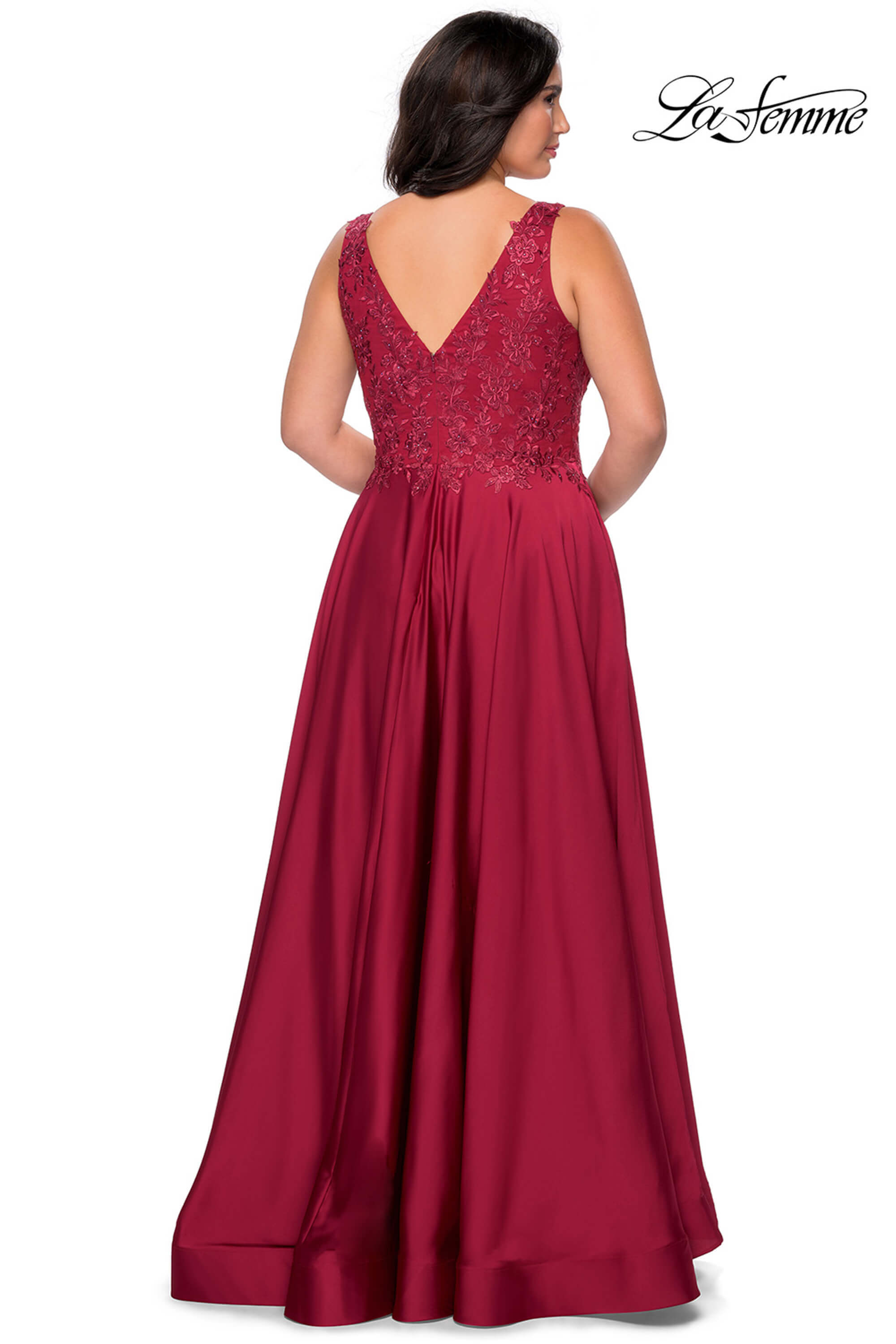 long red formal dress plus size Light Blue Prom Dress main image 0