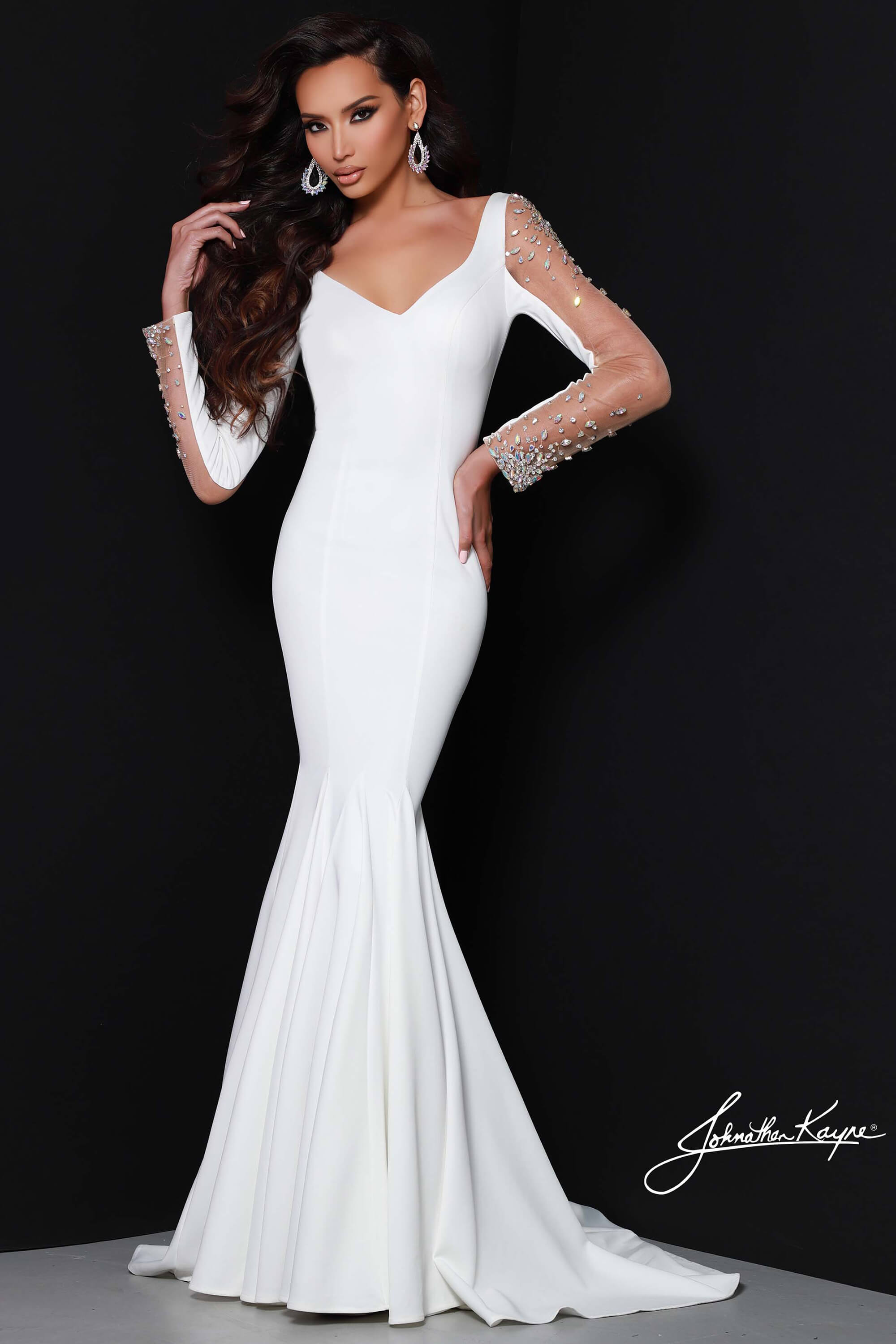 Long Sleeves Fitted Pageant Dress Johnathan Kayne 2441 - Promheadquarters.com Long Sleeves Fitted Pageant Dress Johnathan Kayne 2441 - Promheadquarters.com