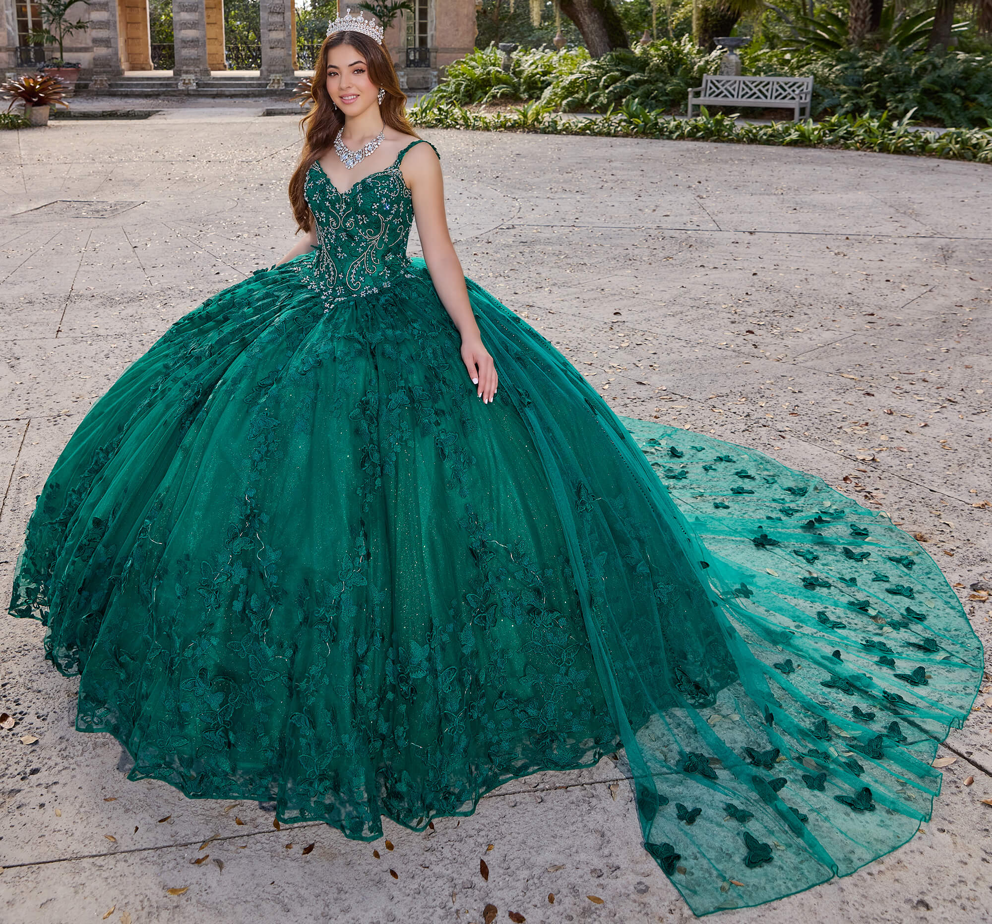 V-neck Princesa Quinceanera Ball Gown Dress PR12261