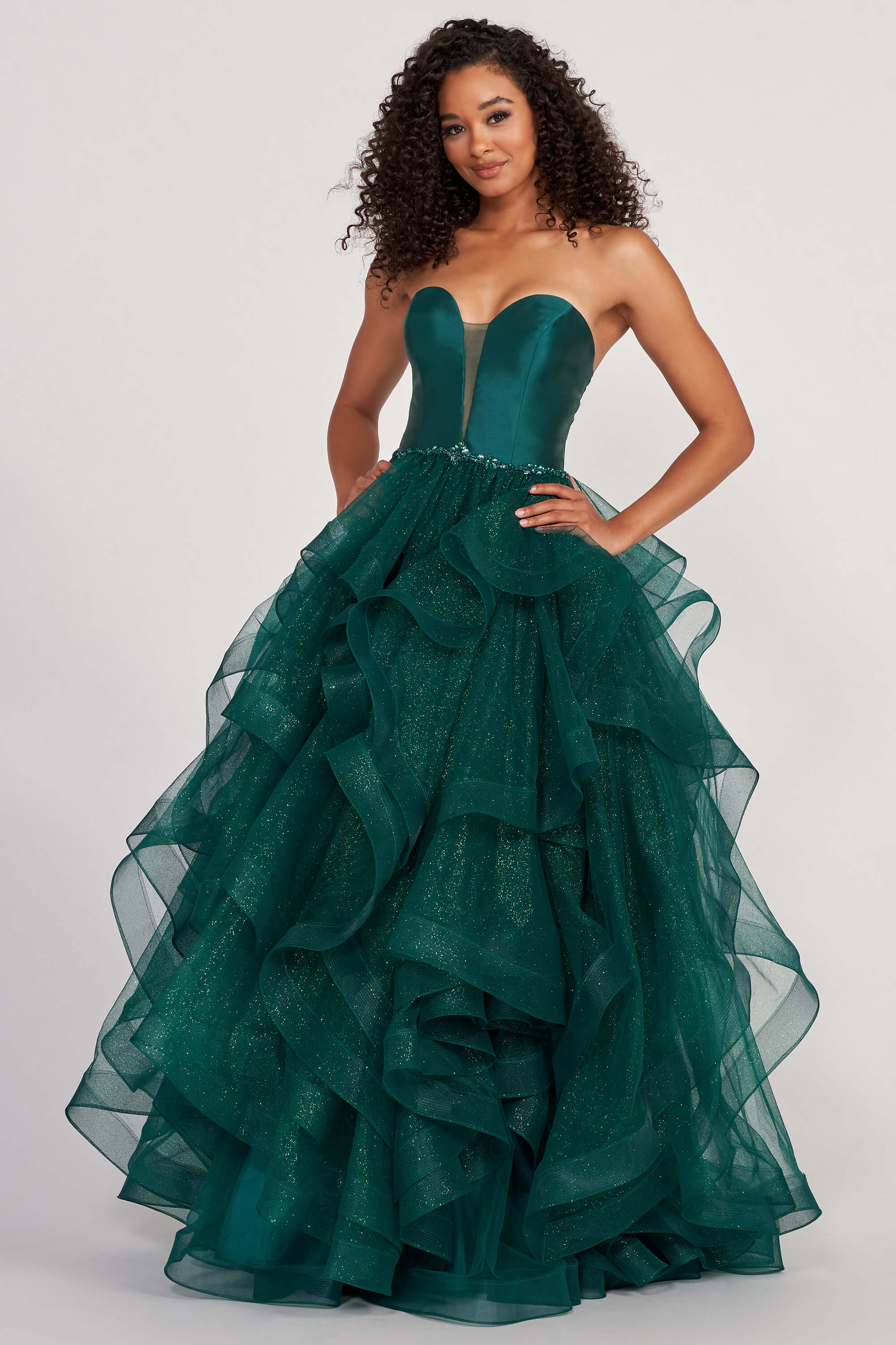 Layered Tulle A-Line Colette CL2006