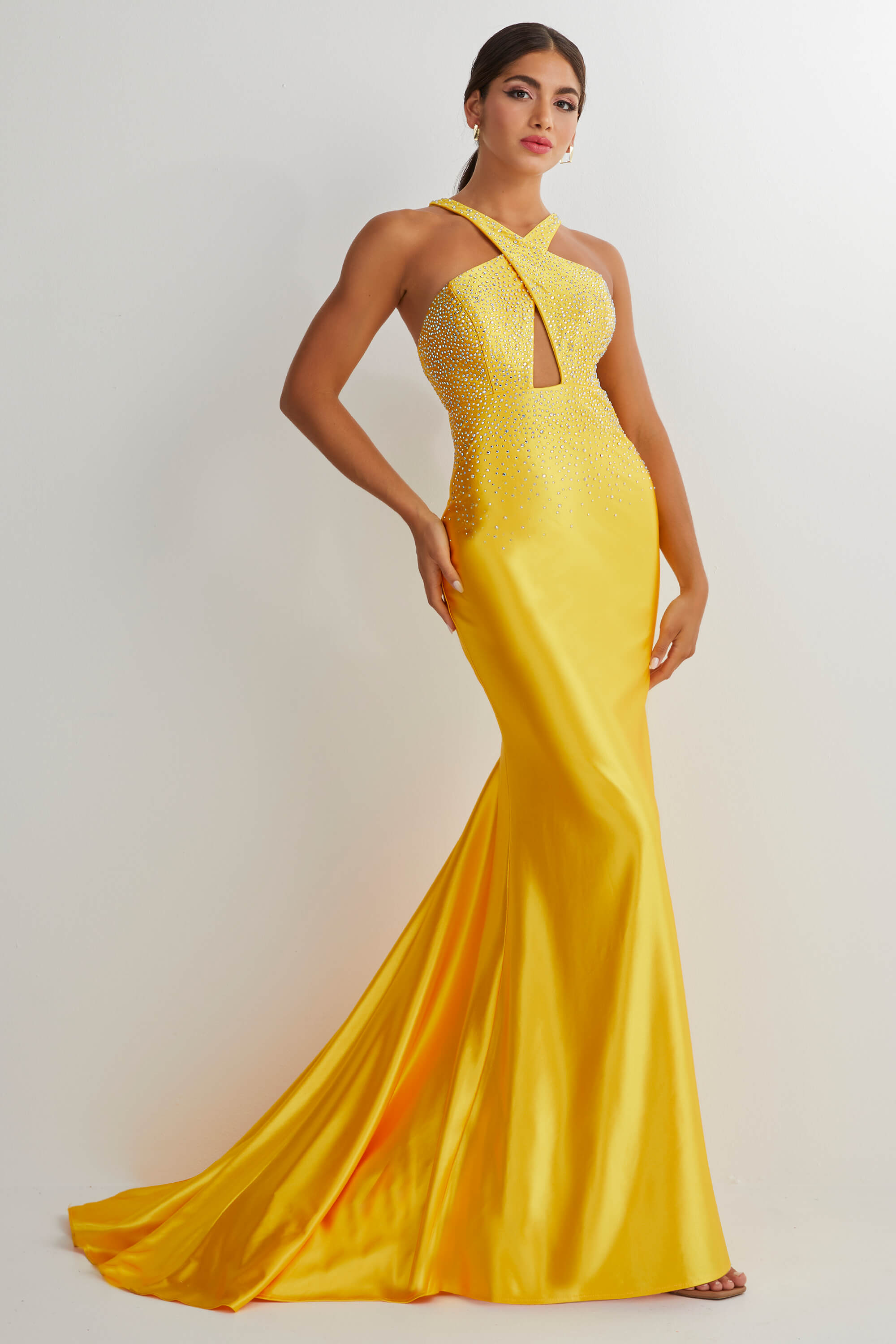 Halter Trumpet Prom Dress by Studio 17 128941