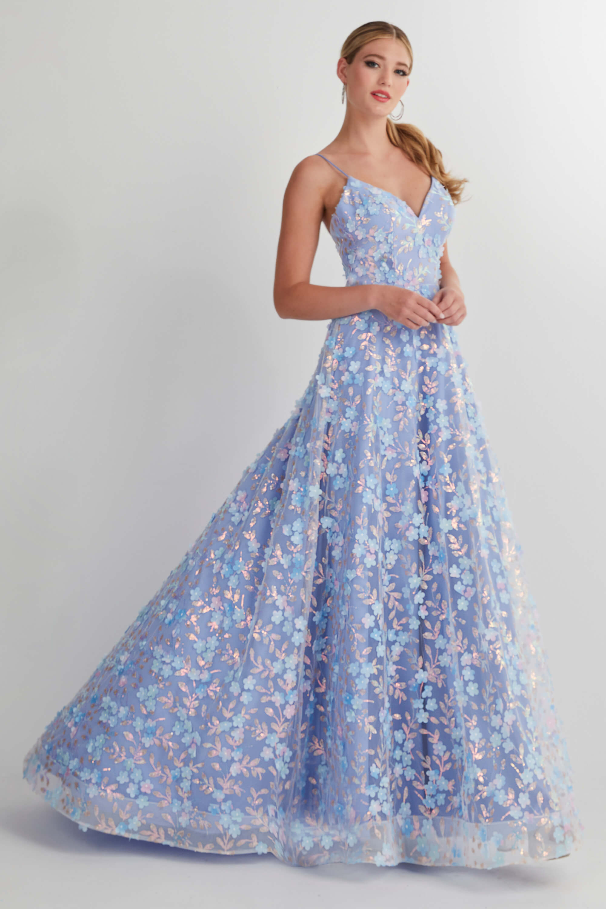 Lace Applique Prom Dress by Studio 17 12898