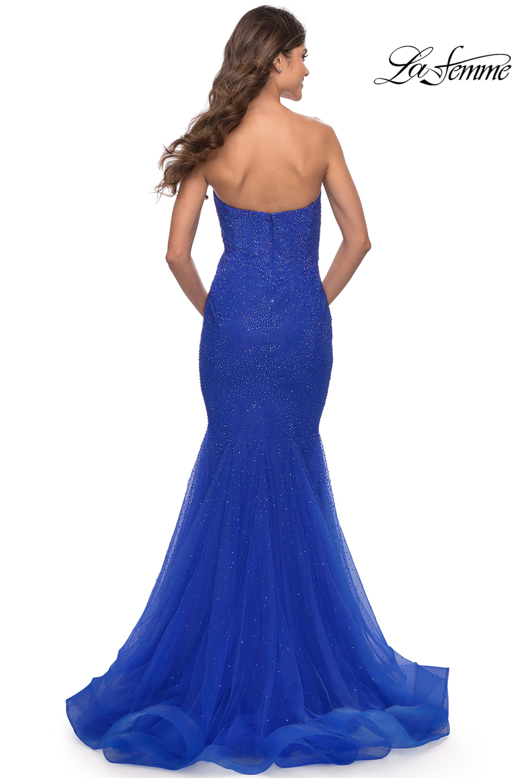 Rhinestone Mermaid La Femme Prom Dress 31285 - PromHeadquarters.com