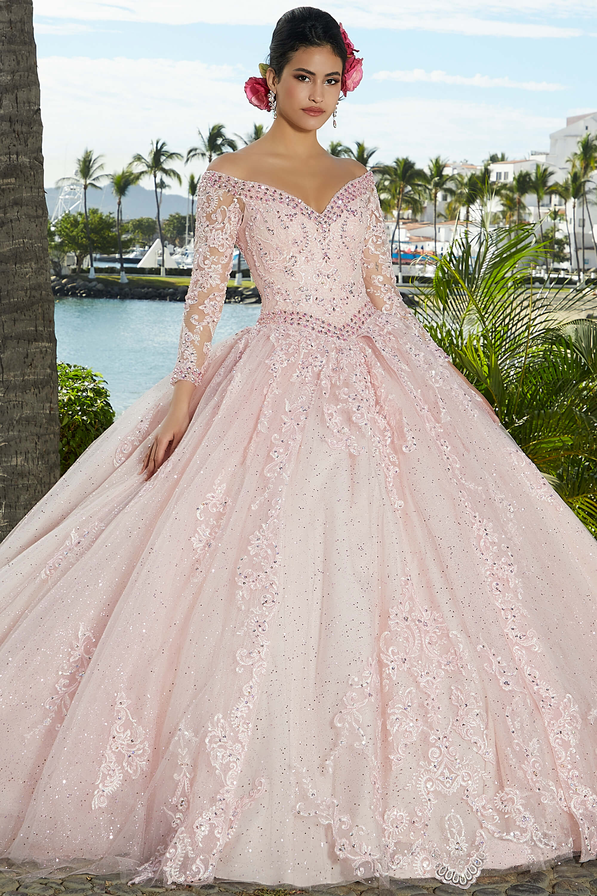 Lace Applique Quince Dress Vizcaya by Morilee 89360- Promheadquarters.com