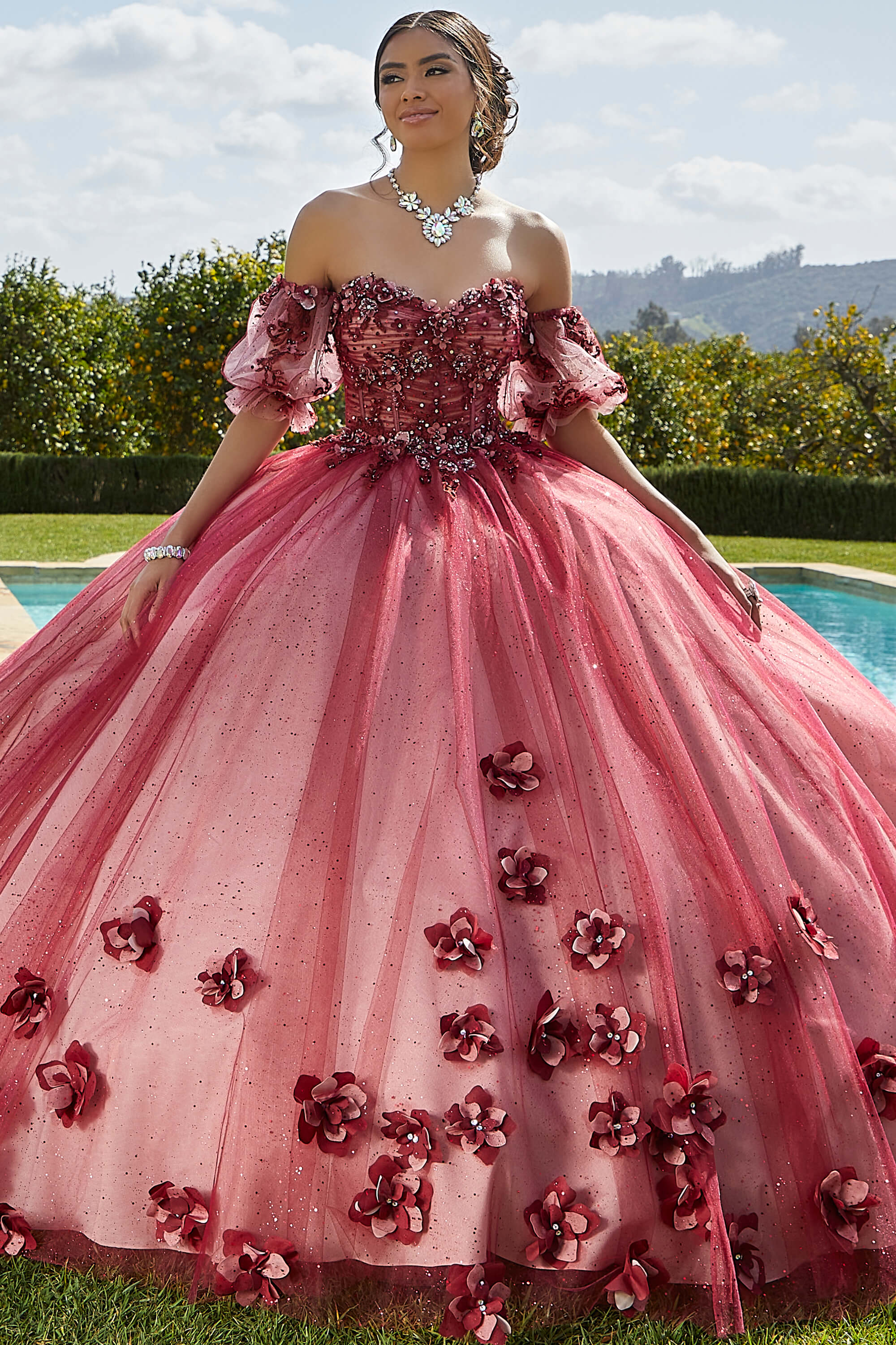 morilee rose gold quinceanera dresses Viewing style 60094 0 / Bahama Blue main image 1