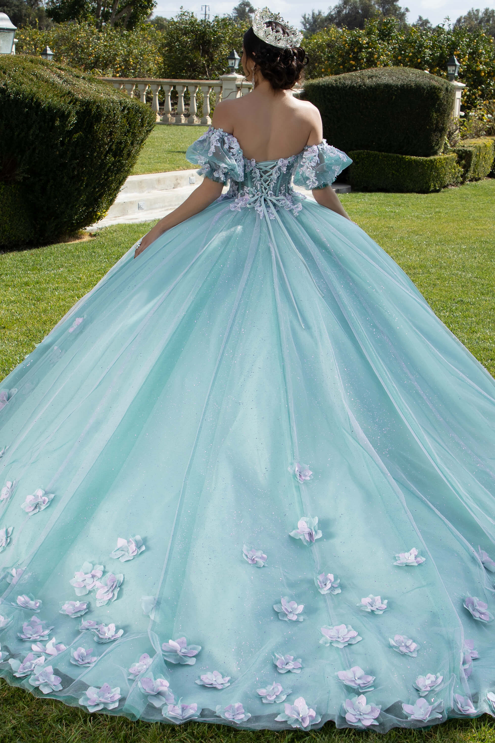 Beaded Tulle Quince Dress Vizcaya by Morilee 89421- Promheadquarters.com