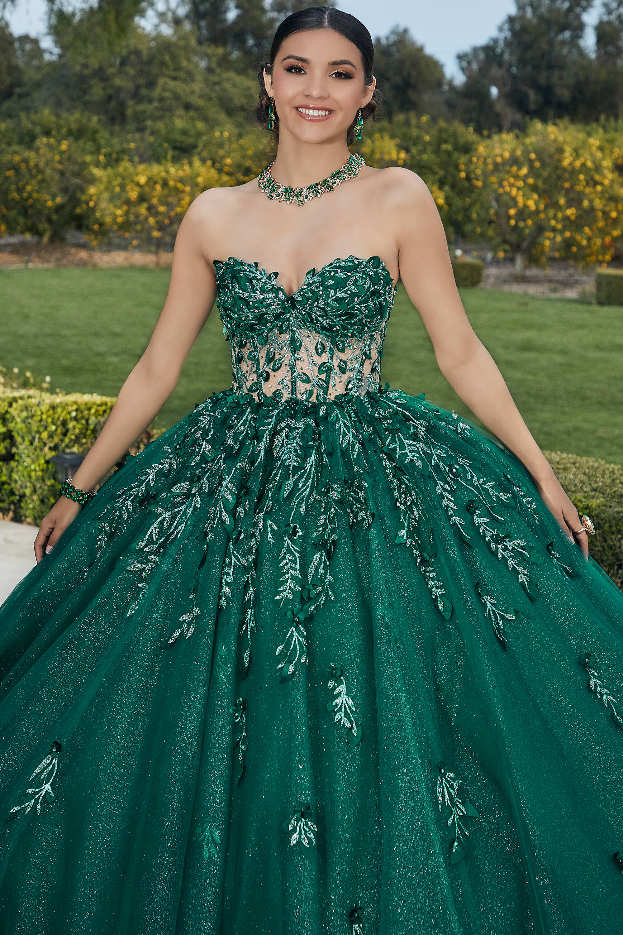 3D Floral Valencia Quinceanera Dress by Morilee 60181 (Blush/Rose Gold) (00)