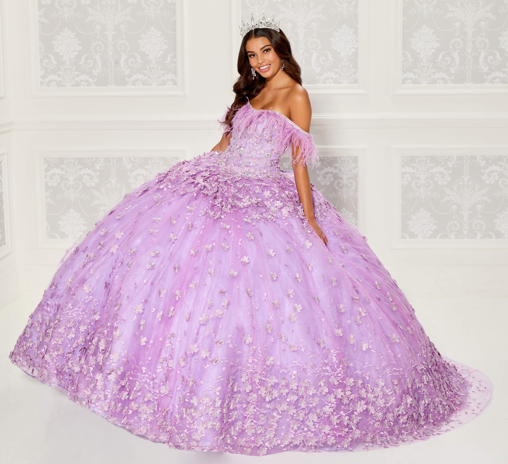 Lace Quince Dress Princesa by Ariana Vara - Promheadquarters.com Lace Quince Dress Princesa by Ariana Vara - Promheadquarters.com