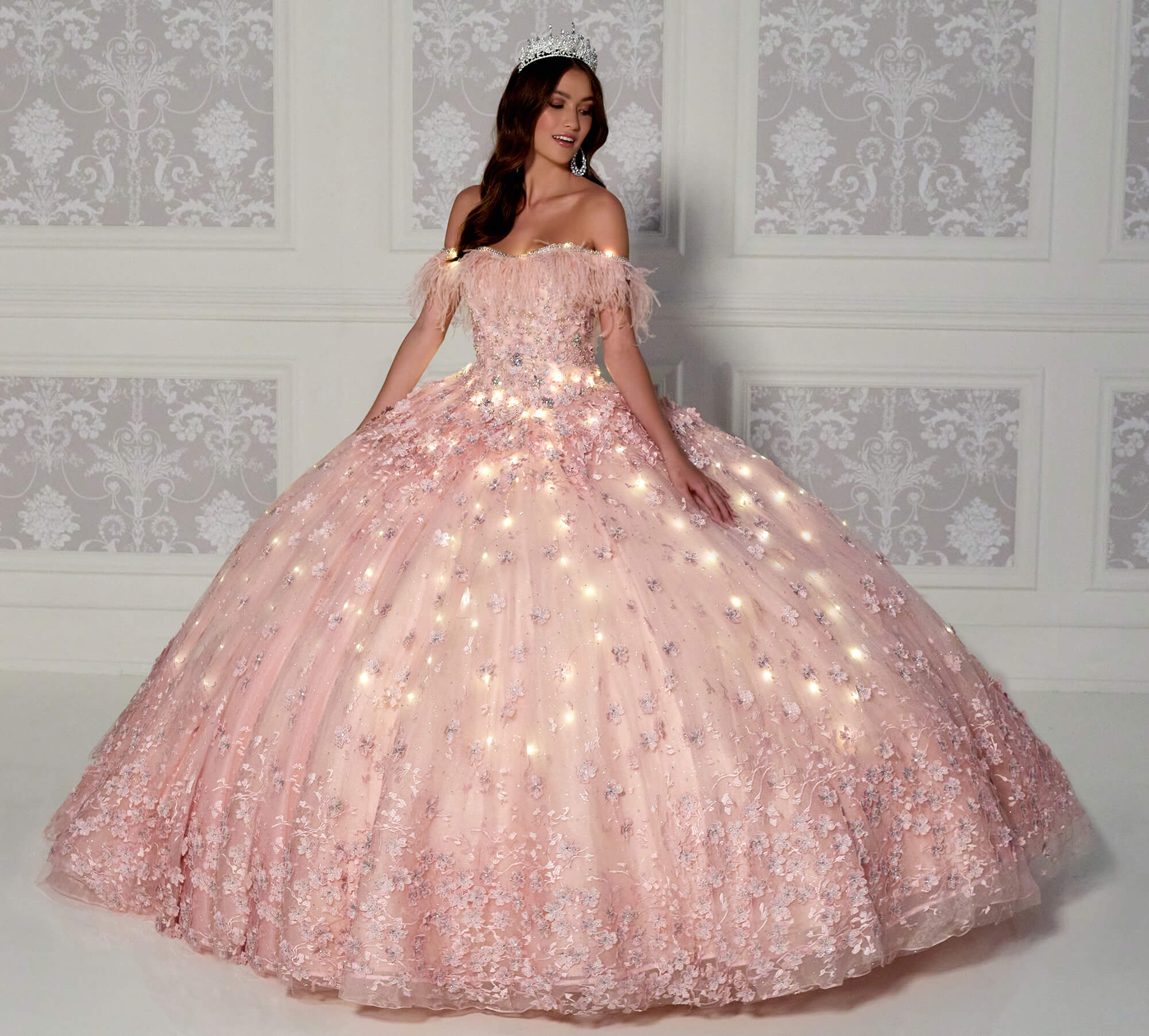 Lace Quince Dress Princesa by Ariana Vara - Promheadquarters.com Lace Quince Dress Princesa by Ariana Vara - Promheadquarters.com