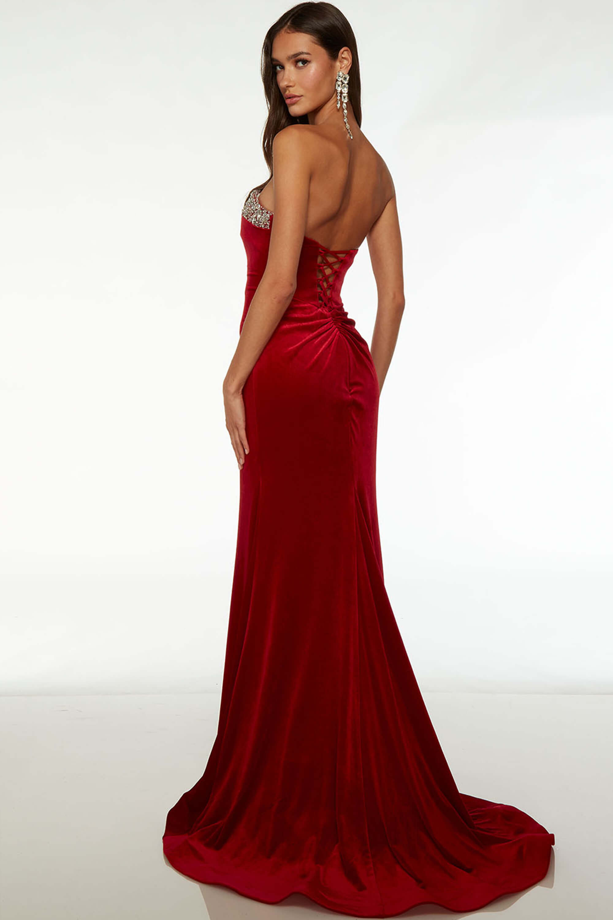 alyce paris red mermaid dress Alyce Paris 61854 - Long Sequins Mermaid Dress