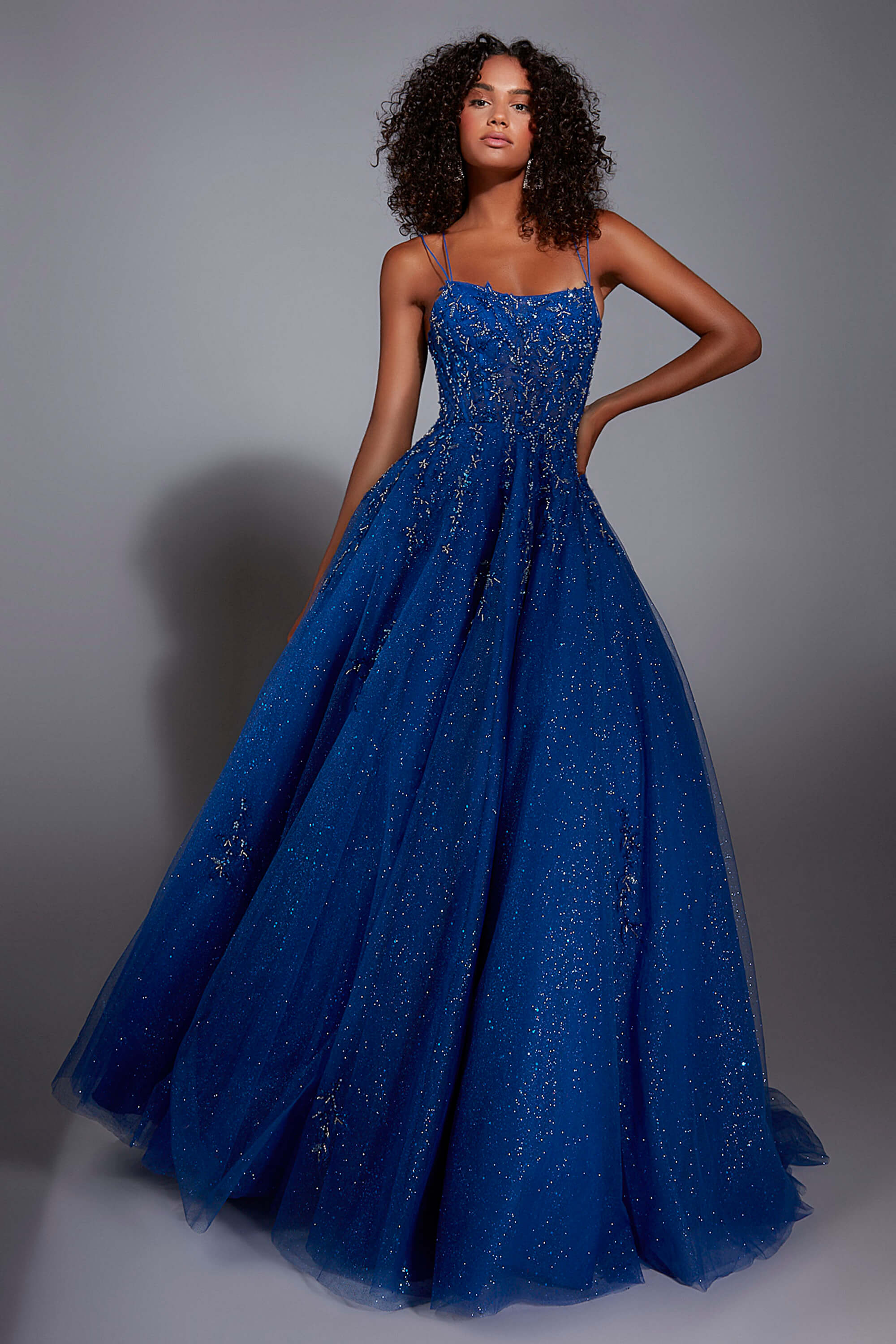 Alyce Paris 61824 Glitter Tulle Ball Gown with Pockets | Prom