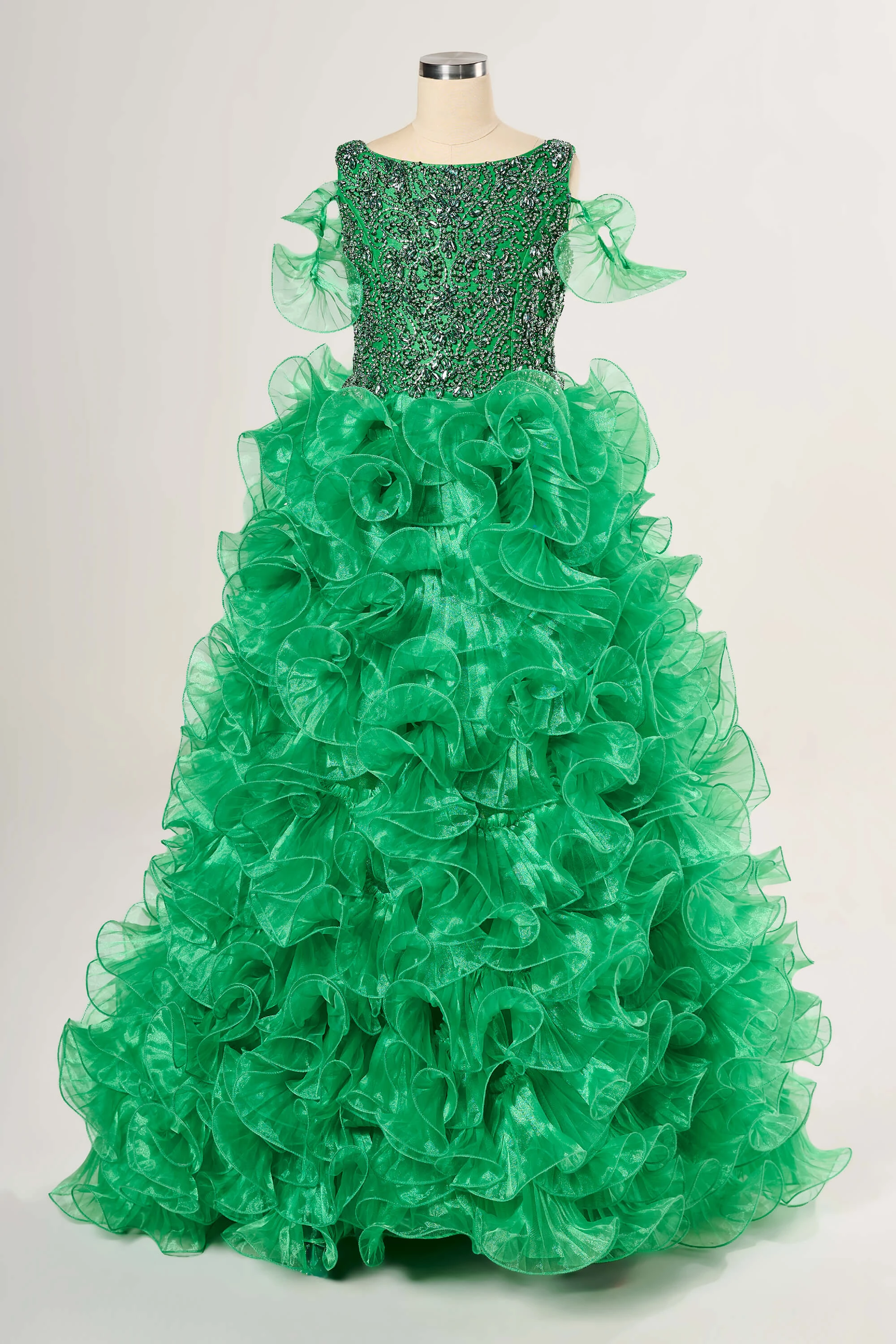 green pageant dress girls Tiffany Princess 13810 Amalfi Coast inspired fashion