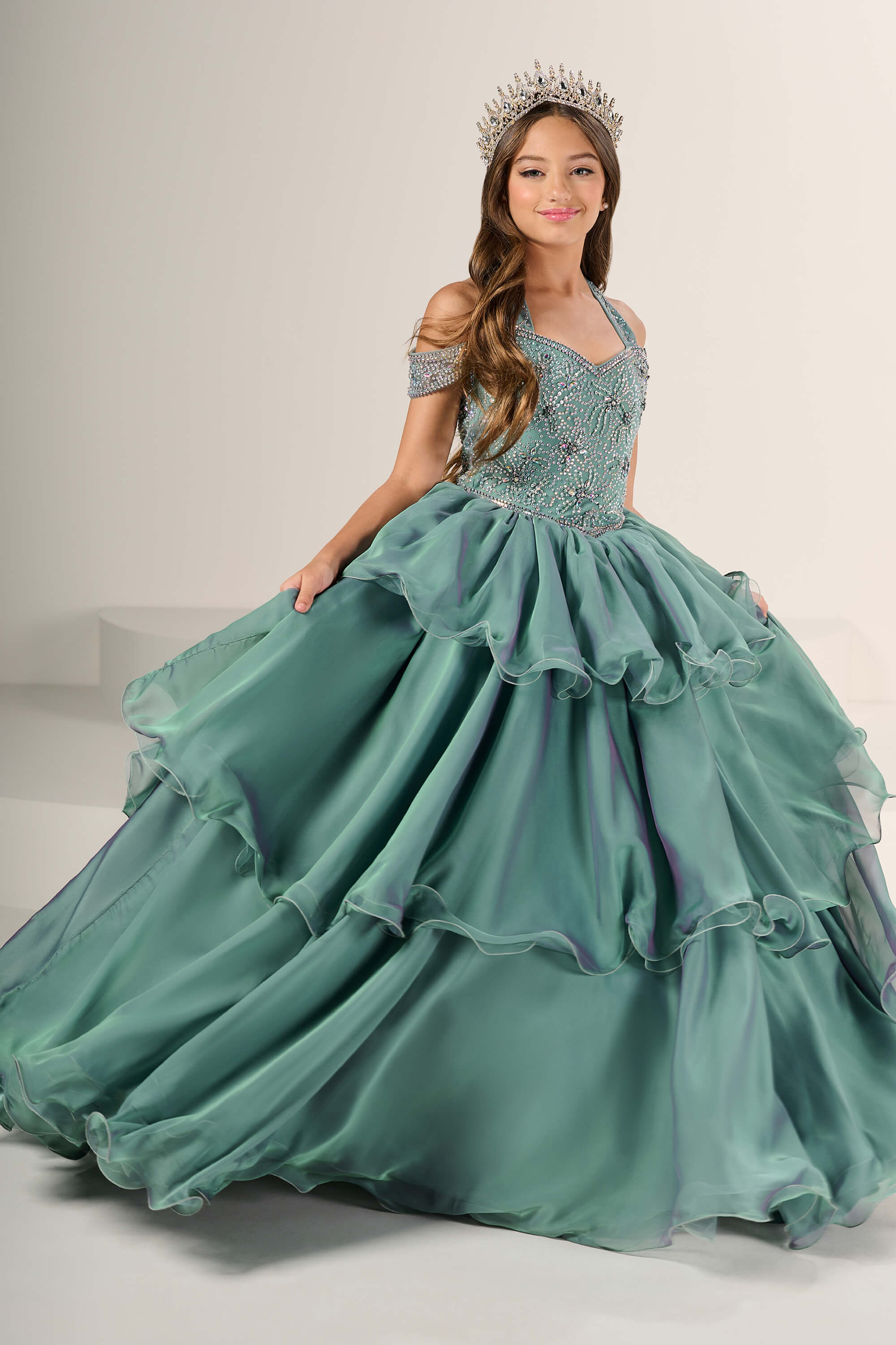 slim fit dress slacks Emerald Green Tulle Wedding Dress Long Cape Pageant Dresses 222132 –  Viniodress main image 1