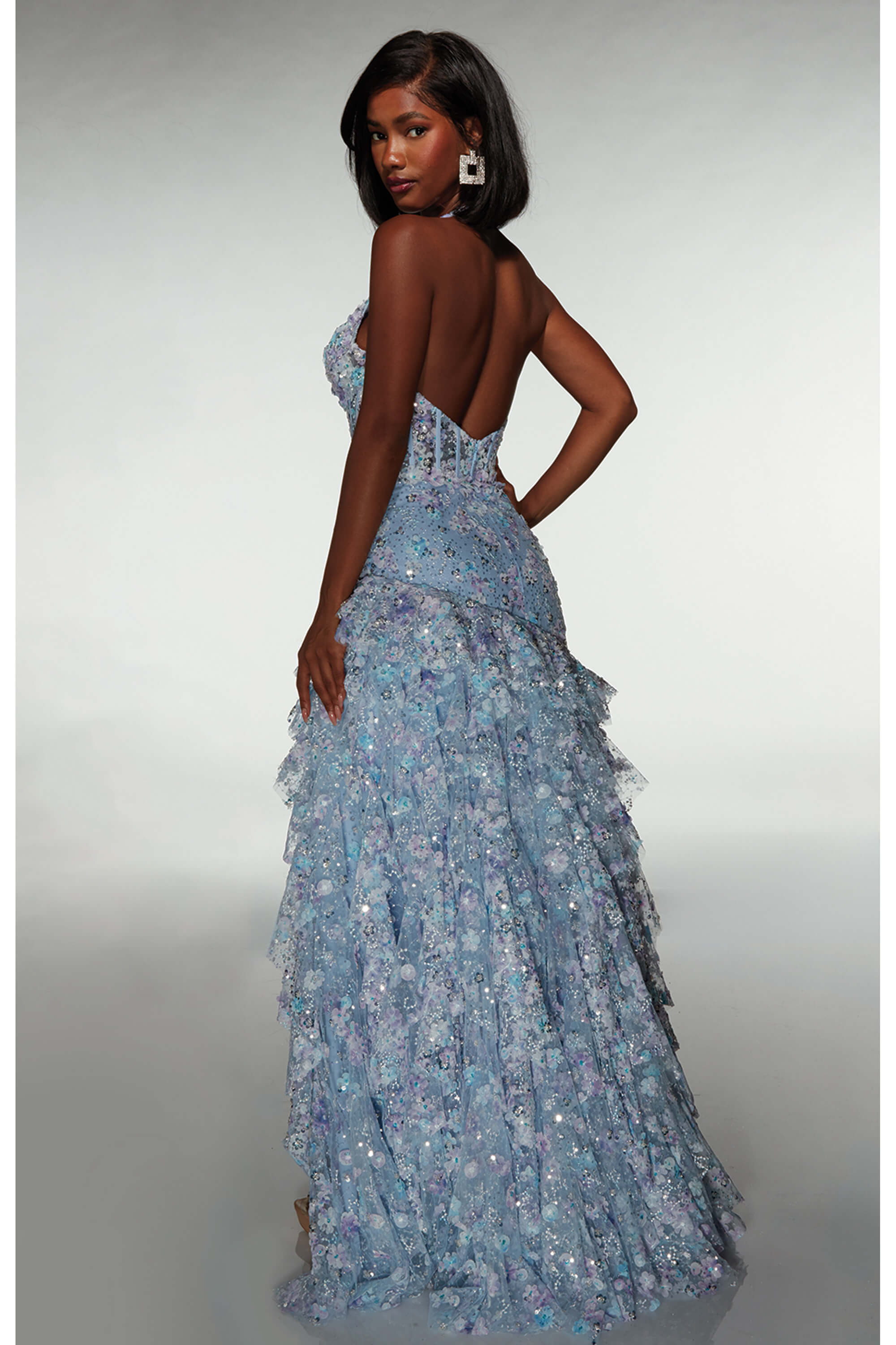 aniye by olga dress with anthracite glitter ruches Alyce 61740