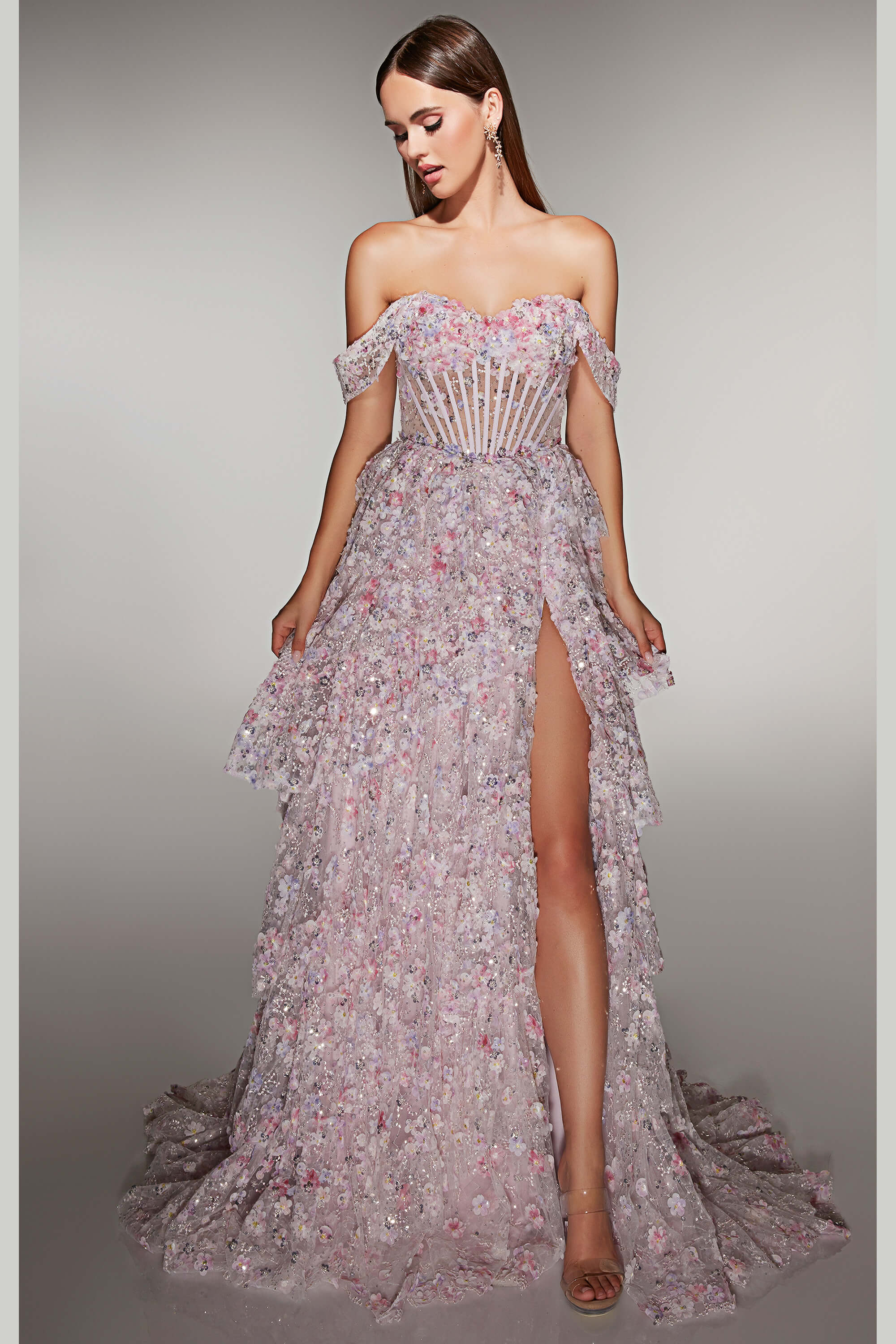 alice prom dresses Alyce Prom Dress 61757 Pink/White / 10