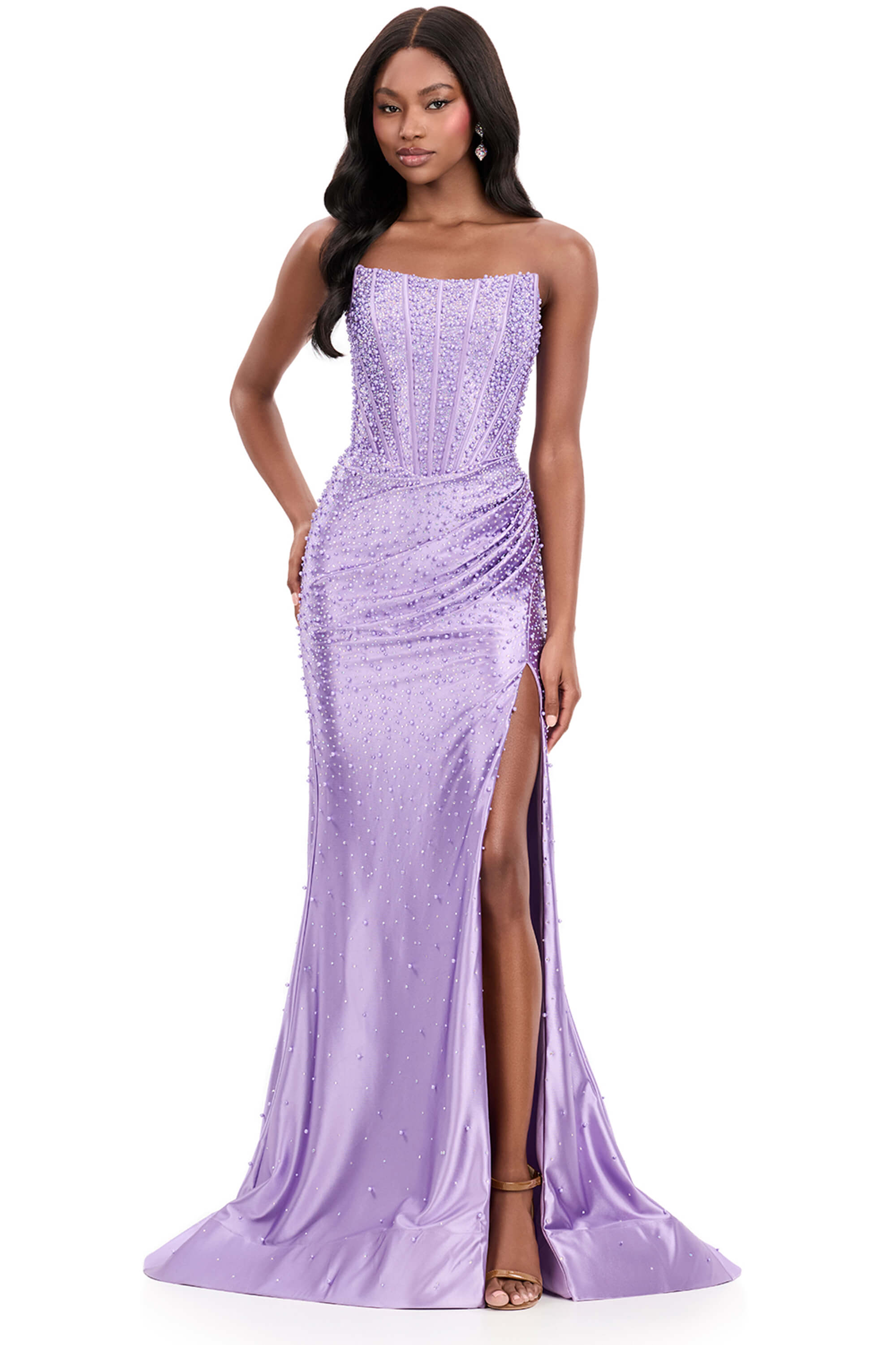 white christmas dresses Ashley Lauren 11821 - Long Sheath Dress main image 0