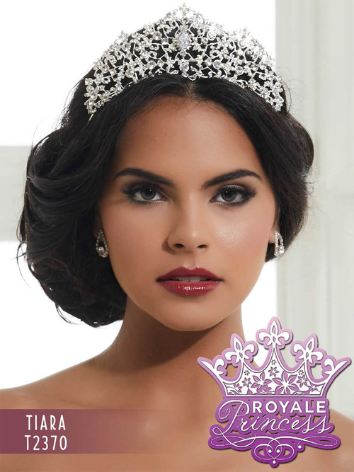 Crystal Rhinestone Royale Princess Tiara T2370 Accessory