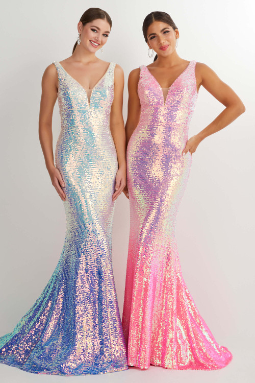 Ombre Mermaid Prom Dresses