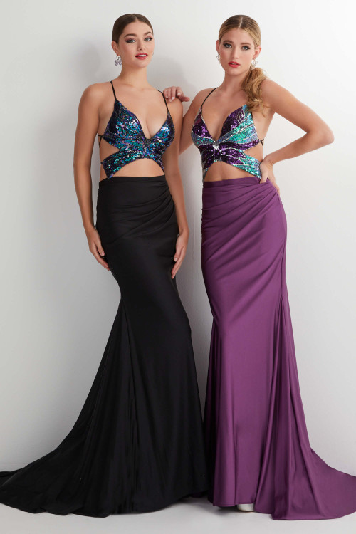 Luxury Red Beaded Two Piece Halter Prom Dresses 2022 With Halter Neck,  Plunging V Neck, Satin Fabric, Sweep Train, High Slit, Customizable Formal  Evening Gown Plus Size Available From Suelee_dress, $123.02 | DHgate.Com