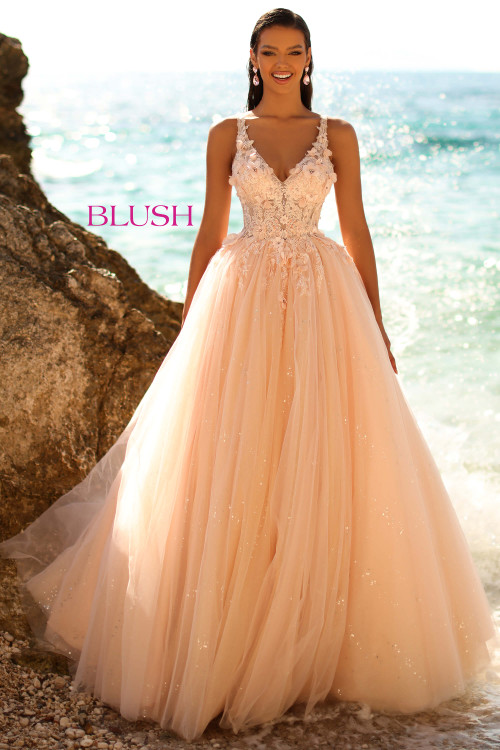 blush prom dresses