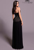 Back view of Tarik Ediz Lyssa Set gown with sheer corset back