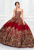 PR11945 Wine Gold Princesa by Ariana Vara Quinceanera Dress