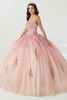 House of Wu 56470 blush ombre quinceanera gown front full-length view