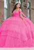 House of Wu 26041 hot pink quinceanera gown front view