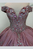 Ragazza EV-38-638 off shoulder sweetheart bodice with crystal beading detail