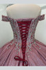 Ragazza EV-38-638 corset lace-up back with lace applique detail