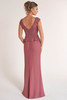 Back view of Jade Couture K278065 sheath gown with lace bodice