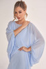 Detail view of jeweled cuff sleeves on Jade Couture K278070
