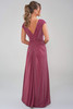 Back view of Jade Couture K288002 sheath gown with gathered detailing