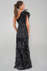 Back view of Jade Couture K288025 fit and flare lace gown