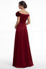 Back view of Jade Couture K288063 charmeuse A-line dress