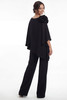 Back view of Jade Couture K288073 two-piece mother of the bride pant suit