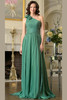 Front view of green Marsoni M332 mother of the bride dress
